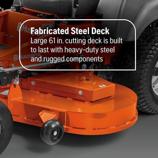 Husqvarna MZ61 Zero-Turn Mower | 24HP Kawasaki | 61" Fabricated Deck