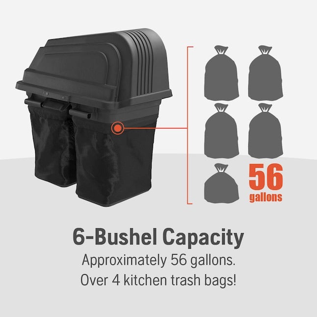 Husqvarna 46" Zero-Turn Double Bagger | 6-Bushel Grass Collector