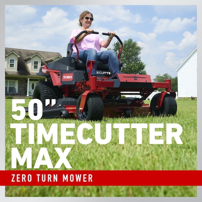Toro TimeCutter 50" Zero-Turn Mower | 23HP Kawasaki V-Twin | IronForged Deck