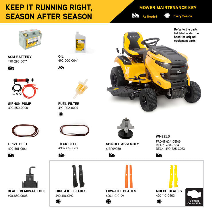 Cub Cadet XT1 LT46 46" Riding Lawn Tractor | 22HP Kohler Engine